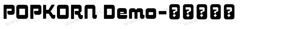 POPKORN Demo字体转换